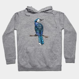 Blue Jay Totem Animal Hoodie